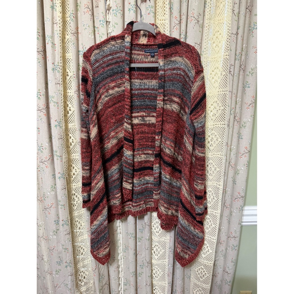 American Eagle Southwestern Striped Cocoon Cardigan Sweater M